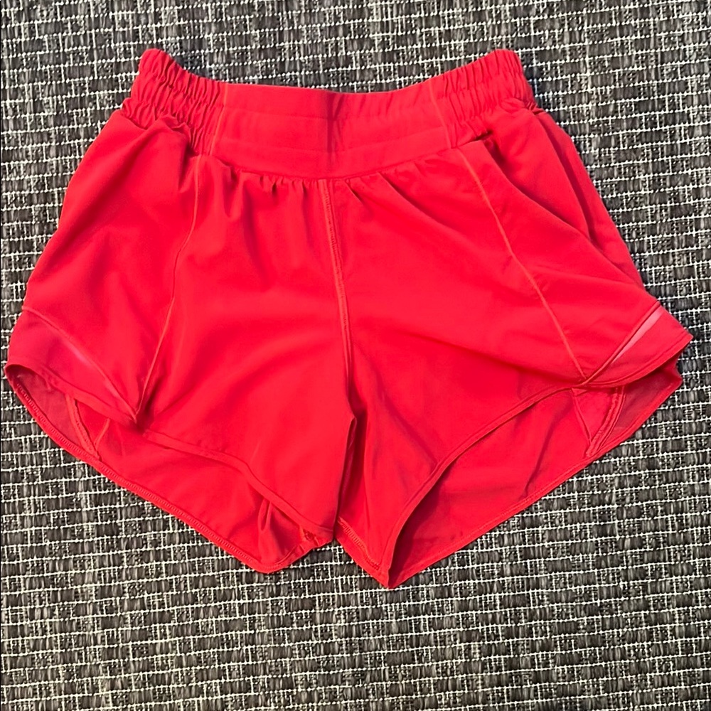 Lululemon Athletica Red Athletic Shorts Lightweight Performance